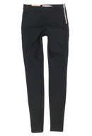 H&M czarne spodnie rurki skinny tregginsy slim fit 34 nowe