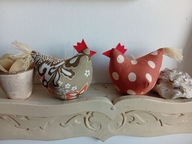 ZABAWNA KURA KWOKA DUŻA Z MATERIAŁU- DEKORACJA DOMU