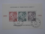 Monaco - Książe Albert Patron - Mi. bl.51 kasowany
