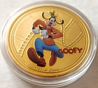 GOOFY, BAJKI DISNEYA DLA DZIECI, 40 MM, PROOF, KOLOR !!!