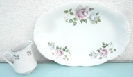 Półmisek owalny porcelana Wałbrzych + mlecznik Bogucice