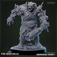 Ironcrag Ogre 1 - Iron Hills - figurka RPG DnD D&D - druk 3D 14K