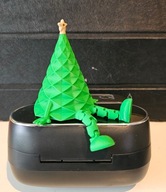 Figurka Choinka 3D z Nóżkami 10 cm – Dekoracja Świąteczna