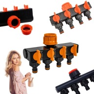 ROZDZIELACZ OGRODOWY DO WODY NA KRAN WĘŻE 4 DROŻNY 3/4"