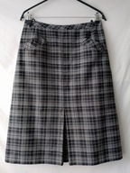 Spódnica czarna w białą kratę - 40/42