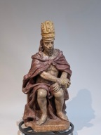 Chrystus Frasobliwy XVIII wiek. Piaskowiec 68cm.