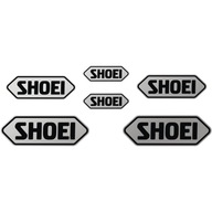6x Naklejka na Kask z Logo SHOEI Emblemat Znak Napis Nalepki Zestaw