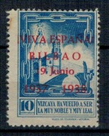 Hiszpania Bilbao 1938 Znaczek * Maryja wyzwolenie