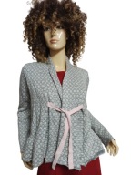 wyprzedaż ODD MOLLY sweter z falbaną szarfą 2-36