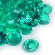 Znaczniki RPG Zielone Diamenty akrylowe kamyki ozdoba 5szt