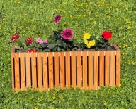 Donica ogrodowa prostokątna z wkładem plastikowym 3x18l taras balkon 54 l