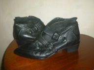 BOTKI DAMSKIE-BILLI BI COPENHAGEN-R-39-WKŁ-25CM-SKÓRA NAT.