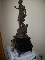 DOBRA-CENA-[@hq] -OGROMNY---Figuralny Zegar Kominkowy 73cm