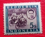 Indonezja 1949 motocykle, a na nich policja czyste**