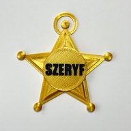 Brelok SZERYF złota gwiazda | Dziki Zachód Western prezent kowboj męski