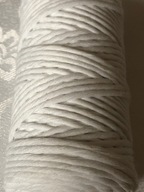 sznurek do makramy, nowy, skręcony 100 m, 3 mm, biały , ozdoby, bawełna 8