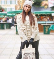 Luksusowy Sweter ze Zdobieniem Siwiec - ZARA M