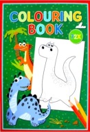 KOLOROWANKA DLA NAJMŁODSZYCH Duży Format A4 Aż 72 Obrazki DINOZAURY