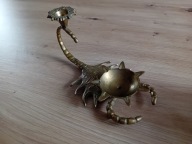 MOSIĘŻNY ŚWIECZNIK ,, Skorpion '' Vintage Retro