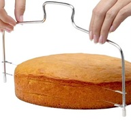 NÓŻ STRUNOWY DO CIĘCIA CIASTA TORTU BISZKOPTU 31cm DWIE STRUNY