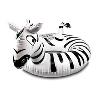 Zebra dmuchana, materac koło XXL do pływania
