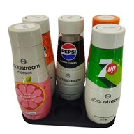 Stojak na syropy SodaStream 6 butelek – organizer na syropy, czarny