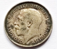 WIELKA BRYTANIA 3 PENSY 1912 / srebro