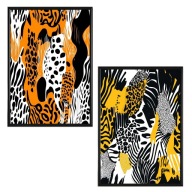 Plakat Zestaw 30x40, 2 sztuki, plakaty ,postery MODERN VINTAGE SAFARI