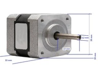 Silnik krokowy 4H4018S0613 15 V 0,4 A DC 200 kroków używany 17-8-5