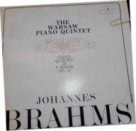 Piano Quintet In F Minor Op. 34 Johannes Brahms Winyl EX LP