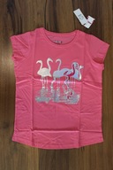 koszulka bluzka dziewczęca 152 158 NOWA flamingi