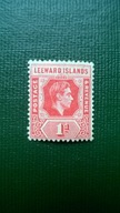 Leeward Islands ** 1d typ" Die A" KGVI kolonie angielskie brytyjskie