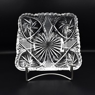 Patera miska owocarka szklana szkło kryształowe vintage Huta Julia 60s prl