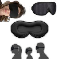 MENSEN OPASKA NA NA OCZY CZARNA LEPSZY SEN OPASKA 3D WSPOMAGANIE SNU LEKKA