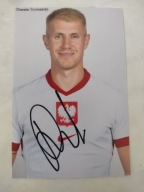 Zdjęcie 10x15 autograf Polska Damian Szymański Euro 2024