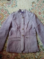 kurtka skórzana fioletowa