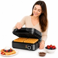 Gofrownica Opiekacz Grill Do Gofrów 2200W 2200 W czarny