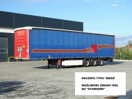 NACZEPA FRUEHAUF FIRANKA OSIE, SAF MEGA, ZSUWANY DACH MOŻLIWOŚĆ ZMIANY KÓŁ