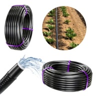 RURA MONTAŻOWA PE FI 16 NAWADNIANIE SZCZELNA DO TRANSPORTU WODY CZARNA 100M