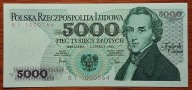 PRL 5000 zł 1982 BY 1000564 Stan unc