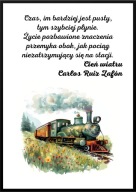 A2 PLAKAT "CYTATY Z KSIĄŻEK" CARLOS RUIZ ZAFON CIEŃ WIATRU, CZAS IM ...