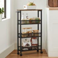 Regał kuchenny niszowy VASAGLE 4 poziomy loft