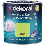 Dekoral Łazienka&Kuchnia Farba lateksowa WESOŁA LIMONKA 2,5L