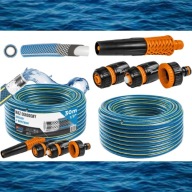 WĄŻ OGRODOWY 1/2 CALA 30M 4 WARSTWOWY + ZRASZACZ ZŁĄCZKI ZESTAW NAWADNIANIE