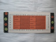 WYDAWNICTWO NASZA KSIĘGARNIA stary KALENDARZYK REKLAMOWY NA ROK 1960 Z PRL