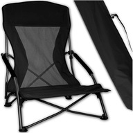 KRZESŁO TURYSTYCZNE WĘDKARSKIE SKŁADANE DUŻE FOTEL XXL KRZESEŁKO KEMPINGOWE