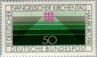 Niemcy 1981 Znaczek 1098 ** protestantyzm zjazd kongres