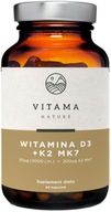 Witaminy kapsułki Vitama Nature Witamina D3+K2 witamina D3