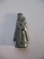 MATKA BOŻA przedwojenna FIGURKA DO SZKAPLERZYKA PODRÓŻNEGO