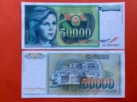 JUGOSŁAWIA - 50000 DINARA 1988,UNC